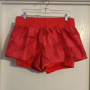 Cricit | Vibrant Red Women's Athletic Shorts | Size 12/14
